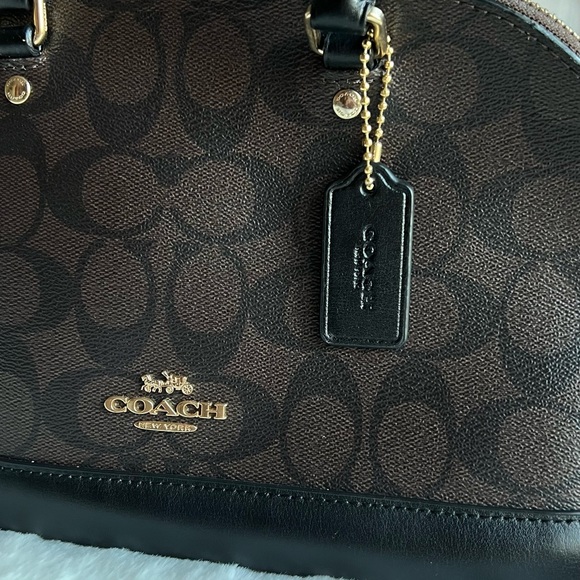 Coach Mini Sierra Satchel in Signature (IM/BROWN/BLACK) - Picture 16 of 16